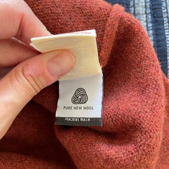 WoolOvers 100% Lambswool Crewneck Sweater – Size Large – Rust – NWT - Picture 7 of 9